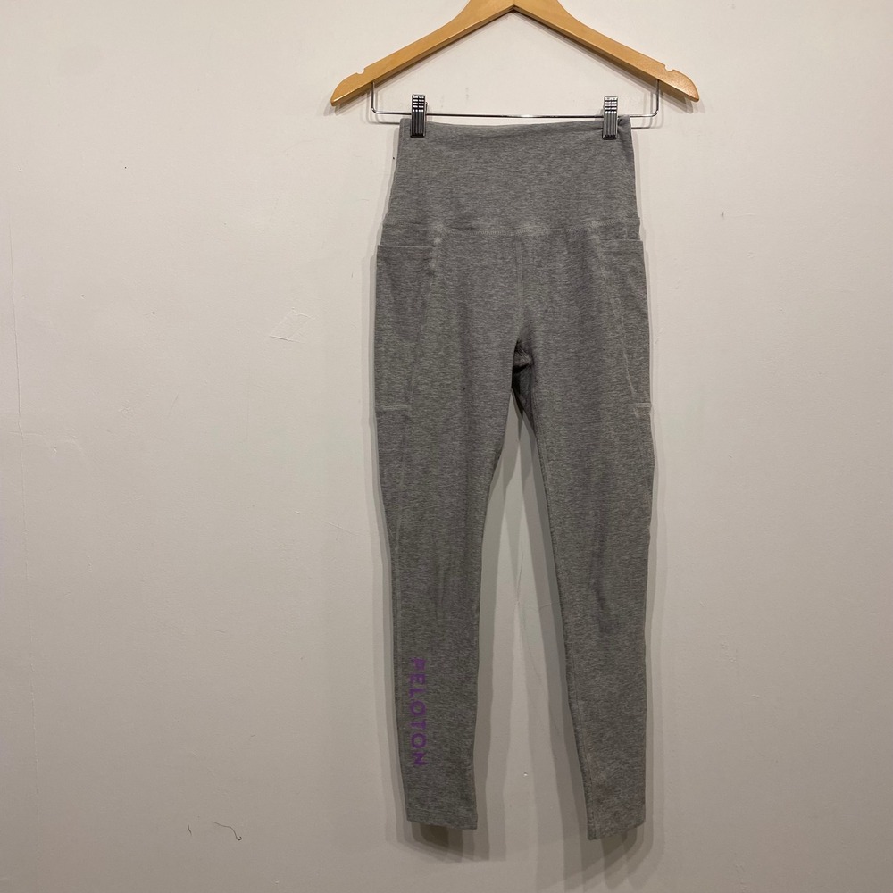 Beyond Yoga x Peloton Womens Heather Grey High Waisted Pocket Leggings